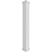 Ekena Millwork Craftsman Classic Square Non-Tapered, Fluted PVC Column Kit, Prairie Capital & Prairie Base, Latex | 120 H x 7.63 W in | Wayfair