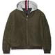 Tommy Hilfiger Jungen Essential Hooded Bomber Jacke, Grün (Forest Night 302), 92