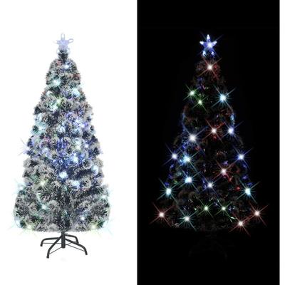 Vidaxl - Künstlicher Weihnachtsbaum,Kunstbaum mit Ständer/LED 150 cm Fiberoptik