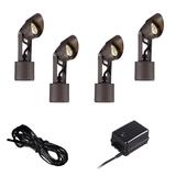 Super Duty Bronze 6-Piece LED Landscape Lighting Set