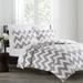 Echelon Duvet Cover Set Cotton in Feather Gray | King | Wayfair 11-300CHVGRA203