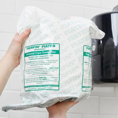 Merfin Mates Pre-Moistened Personal Care Wipe for Center Pull Dispenser - 1,000/Case