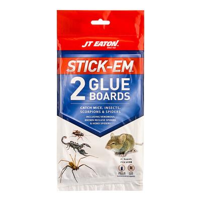 JT Eaton 198 Stick-Em Mouse and Insect Glue Board Traps - 2/Pack