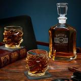 Darby Home Co Lenum Personalized 3 Piece Whiskey Decanter Set Glass | 10.75 H x 5 W in | Wayfair E3D54629F81C4D6FB42C5CCA0B1CE526
