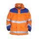 Hydrowear 04026011P Fulda EN 471 Parka abnehmbar in Toptex Orange/Royalblau Größe L