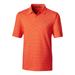 Men's Cutter & Buck Orange Miami Hurricanes Forge Pencil Stripe Polo