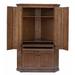 Loon Peak® Lapierre Solid Wood Corner Armoire Desk Wood in Brown | 71 H x 47 W x 26 D in | Wayfair LNPK8869 39858706