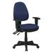 Symple Stuff Task Chair Upholstered, Wood in Blue | 39 H x 24.75 D in | Wayfair 869495B025554EBAABFAEB4943FBC503