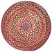 Red 90 x 0.63 in Indoor Area Rug - Loon Peak® Jameown Braided Wool Medium Area Rug Wool | 90 W x 0.63 D in | Wayfair