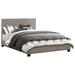Latitude Run® Aleshka Low Profile Platform Bed Upholstered/Polyester in Brown/Gray | 44 H x 74.75 W x 90 D in | Wayfair