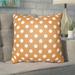The Holiday Aisle® Hessler Halloween Polkadots Indoor/Outdoor Throw Pillow Polyester/Polyfill blend in Orange | 20 H x 20 W x 4 D in | Wayfair