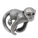 Amusing Monkey,'925 Sterling Silver Monkey Wrap Ring from Indonesia'