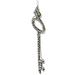 Tori Home 9" Silver Antique Finish Rhinestone Key Christmas Ornament Plastic in Gray/Yellow | 9 H x 3.5 W x 0.25 D in | Wayfair XM0320-SI/AT