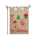 JEC Home Goods Joy of Christmas 2-Sided Burlap 18 x 13 in. Garden Flag in Brown | 18 H x 12.5 W in | Wayfair GF40029-0