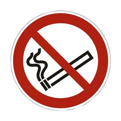 Sicherheitskennzeichen »Rauchen verboten [P002]« Ø: 10 cm rot, OTTO Office, 10x0.1 cm
