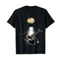 Akustikgitarre Romantisches Mondlicht T-Shirt