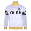 Score Draw Leeds United 1978 Admiral Retro Track Jacket White Small Polyester