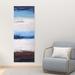 Orren Ellis 'Colors of the Beach' Acrylic Painting Print on Wrapped Canvas in Blue/White | 60 H x 20 W x 1.5 D in | Wayfair