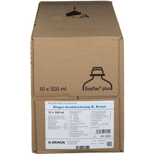 Ringer Acetat Inf.-Lsg.Ecoflac plus 10x500 ml Infusionslösung