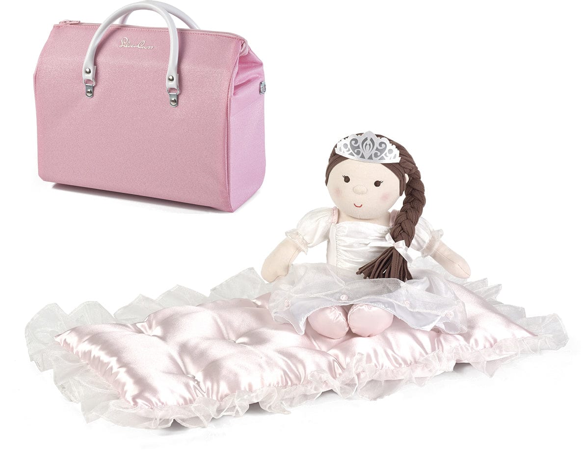 Silver Cross Doll, Mattress & Diaper Bag Set - Pink