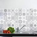 Ambiance-Live 60 Stickers for Tiling | Adhesive Sticker Tile – Bathroom and Kitchen Mosaic Wall Tiles, Grey Shade, 10 x 10 cm, 60 Pieces