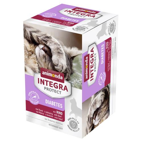 6x 100g Adult Diabetes mit Rind animonda Integra Protect Katzenfutter nass