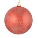 Vickerman 534908 - 3" Red Glitter Clear Ball Christmas Tree Ornament (12 pack) (N184003)