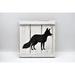 Millwood Pines Fox Vintage Fir Wood Sign Wall Décor in Black/Brown/White | 16 H x 16 W in | Wayfair 2072EFFA029F4626B2815F4B4DDCD5E0