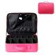 ROWNYEON Makeup Case Travel Makeup Bag Makeup Organizers Bag Makeup Train Case Professional Portable Cosmetic Bag for Women Waterproof PU Leather EVA Adjustable Dividers Gift for Girls Medium Pink