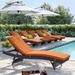 Sol 72 Outdoor™ Convene Wicker Rattan Outdoor Patio Chaise Lounge Chairs in Espresso Plastic in Brown | 37.5 H x 27.5 W x 78.5 D in | Wayfair