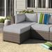 Latitude Run® Larrissa Indoor/Outdoor Cushion Cover Acrylic in Gray | 6 H in | Wayfair CK-HB-BARBADOS-10c-GREY