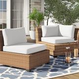 Latitude Run® Larren Indoor/Outdoor Cushion Cover Acrylic in Brown | Wayfair CK-BELLE-07a-WHITE