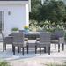 Lark Manor™ Andrick Rectangular 6 - Person 79" Long Outdoor Dining Set w/ Cushions Metal in Gray | Wayfair C0066AC4F48E490A9080A04AB6173815