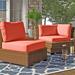 Latitude Run® Larren Indoor/Outdoor Cushion Cover Acrylic in Orange/Pink/Brown | 4 H in | Wayfair CK-BELLE-02a-TANGERINE
