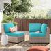 Wade Logan® Babram 10 Piece Outdoor Seat/Back Cushion Set Acrylic in Pink/Blue | 6 H in | Wayfair A2473CE575BB42E284A80C5B9B425978