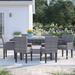 Lark Manor™ Andrick Rectangular 6 - Person 79" Long Outdoor Dining Set w/ Cushions Metal in Gray | Wayfair 5AA2B3BF37AF457F87481C0E7821346E