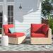 Latitude Run® Larrissa Outdoor Cushion Cover Acrylic, Terracotta in Red/Brown | 6 H in | Wayfair CK-HB-BARBADOS-07c-TERRACOTTA