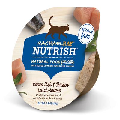 Rachael Ray Nutrish Natural Grain Free Ocean Fish & Chicken Catch-iatore Wet Cat Food, 2.8 oz., Case of 24