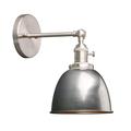 Phansthy Industrial Wall Light with On Off Switch, Retro Wall Lamp with Dome Metal Shade, E27 Indoor Wall Lighting Fixtures for Kitchen Bedroom Living Room(Varnish)