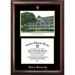 NCAA Tulane Green Wave Gold Embossed Diploma w/ Campus Images Lithograph Frame Wood in Brown/Red | 31 H x 12.75 W x 1.5 D in | Wayfair