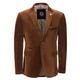 Xposed Mens Soft Corduroy Blazer Coat Vintage Retro Tailored Suit Jacket UK[BLZ-MATTHEW-BROWN-44,Blazer-Brown,Chest UK/US 44 EU 54]