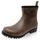 Dirt Boot Unisex Adults Neoprene Wellington Garden Wellies Stable Yard Ankle Mucker Boots (9 UK Men, Brown, numeric_9)