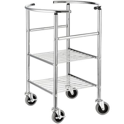 Choice 30 Qt. Stainless Steel Mixing Bowl Stand with Locking Casters