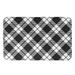 Gracie Oaks Dewsbury Rectangle Non-Slip Plaid Bath Rug Polyester in Pink/Blue/Black | Wayfair 58BD003306CC435CB674D0C51BB51617