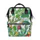 WowPrint Diaper Tote Bag Cactus Flower Nappy Bag Large Capacity Organiser Multifunction Travel Backpack for Baby Care