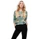 ONLY Damen Print 3/4 Arm Shirt Lockerer Rundhals Pullover Dünnes Muster Oberteil ONLELCOS