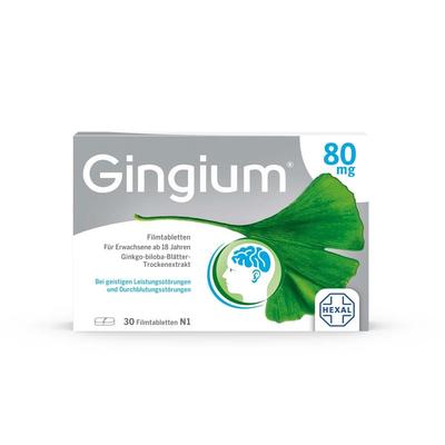 Gingium 80 mg Filmtabletten 30 St Image