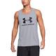 Under Armour UA GL Foundation Short Sleeve Tee, atmungsaktives Sportshirt, kurzärmliges und komfortables Funktionsshirt mit loser Passform Herren, Charcoal Medium Heather / Graphite / Black, XL, 1329589, Steel Light Heather / Steel Light Heather / Black