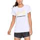 Under Armour Damen Kurzarmshirt Tech SSC Graphic, Weiß, SM, 1328900-101