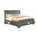 Charlton Home® Perera Storage Sleigh Bed Metal in Gray | 54 H x 64.75 W x 91.75 D in | Wayfair E46F154E488F445D8727137B63BCF5FD